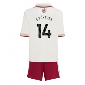 Dětské fotbalový komplet Arsenal Viktor Gyokeres #14 Tretí košile 2025-26 Krátkým Rukávem